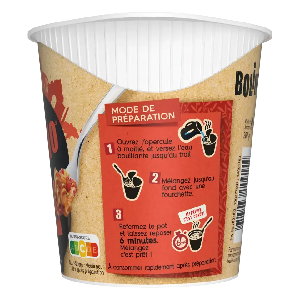 MAGGI BOLINO Pastes Tomato Mozz Cup 8x69g FR