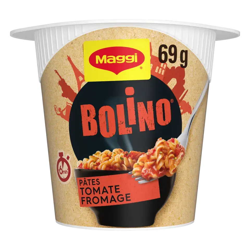MAGGI BOLINO Pastes Tomato Mozz Cup 8x69g FR