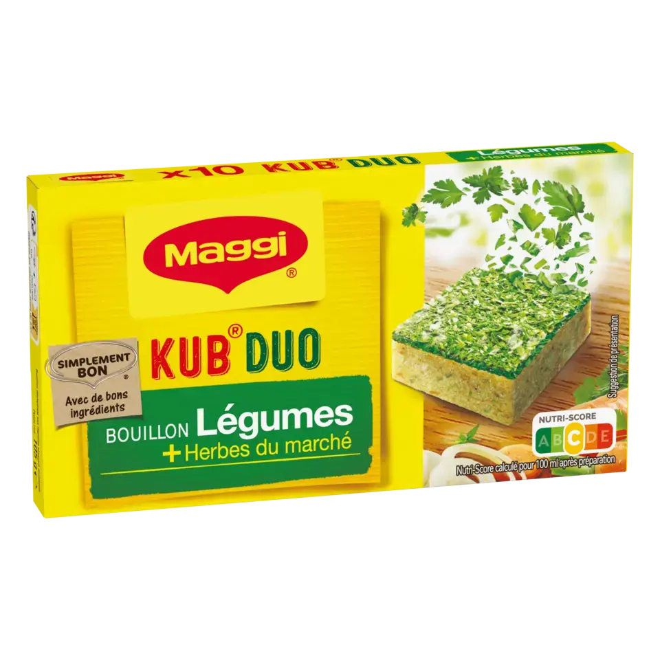 MAGGI Bouillon Duo Vegetable Carton 20x105g FR