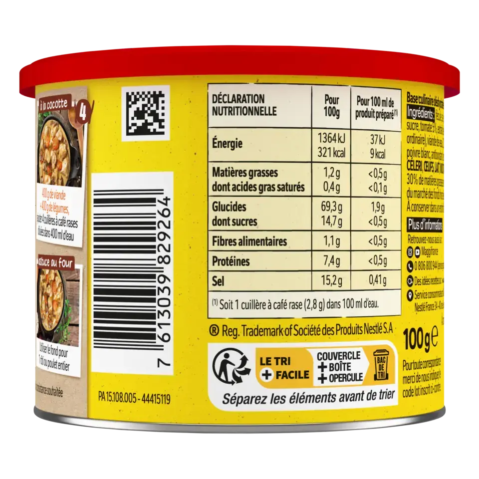 MAGGI Stock Veal Fat Free Can 6x100g FR