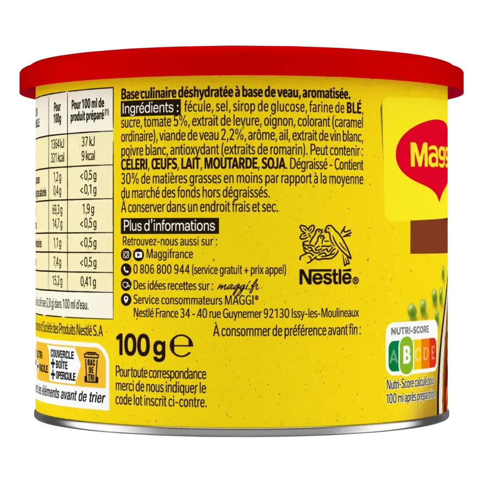 MAGGI Stock Veal Fat Free Can 6x100g FR