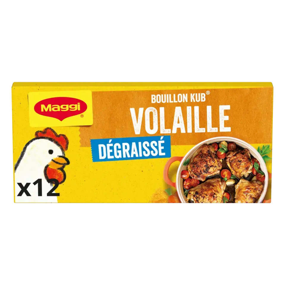 MAGGI Bouillon Poultry Fat Free Carton 20x120g FR