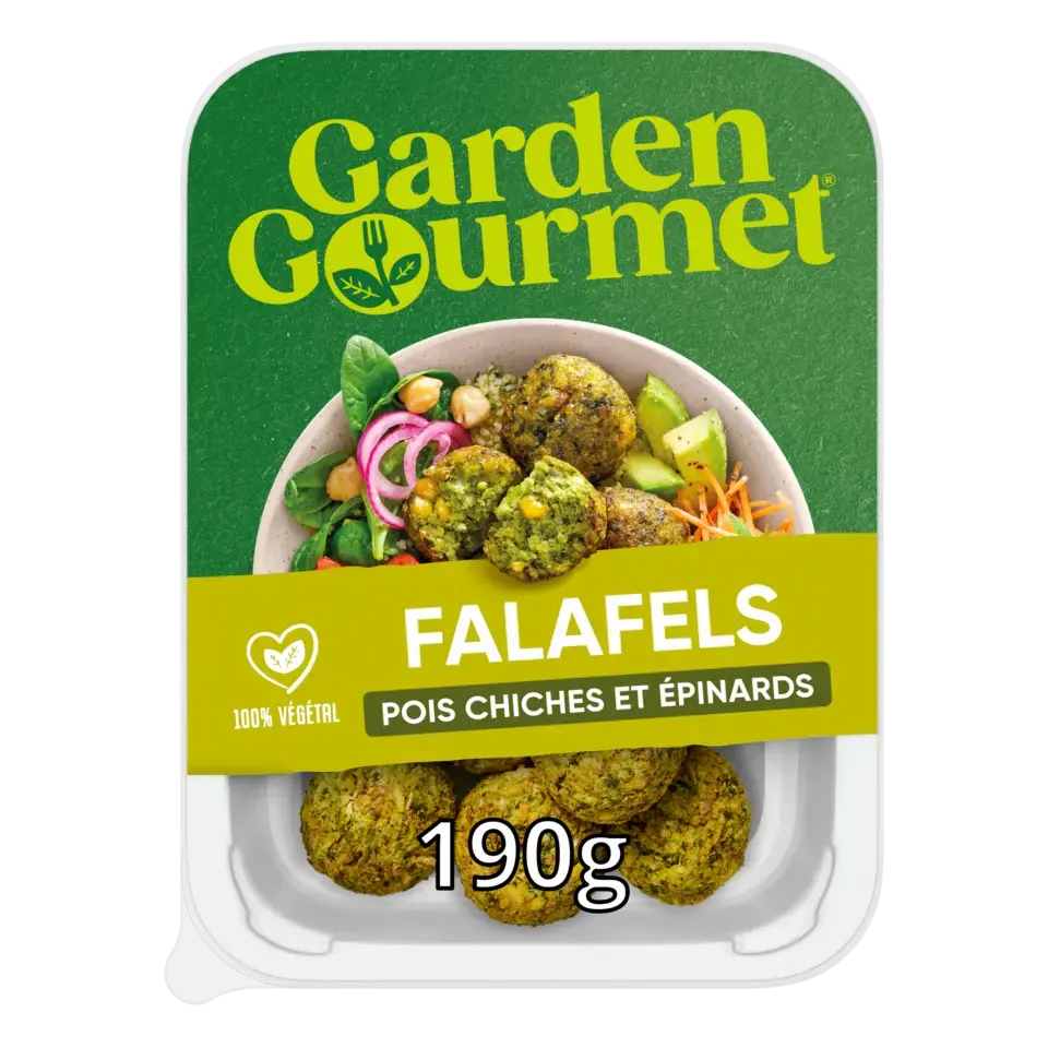 GARDEN GOURMET Spinach Falafel Peel Pack 48x190g FR
