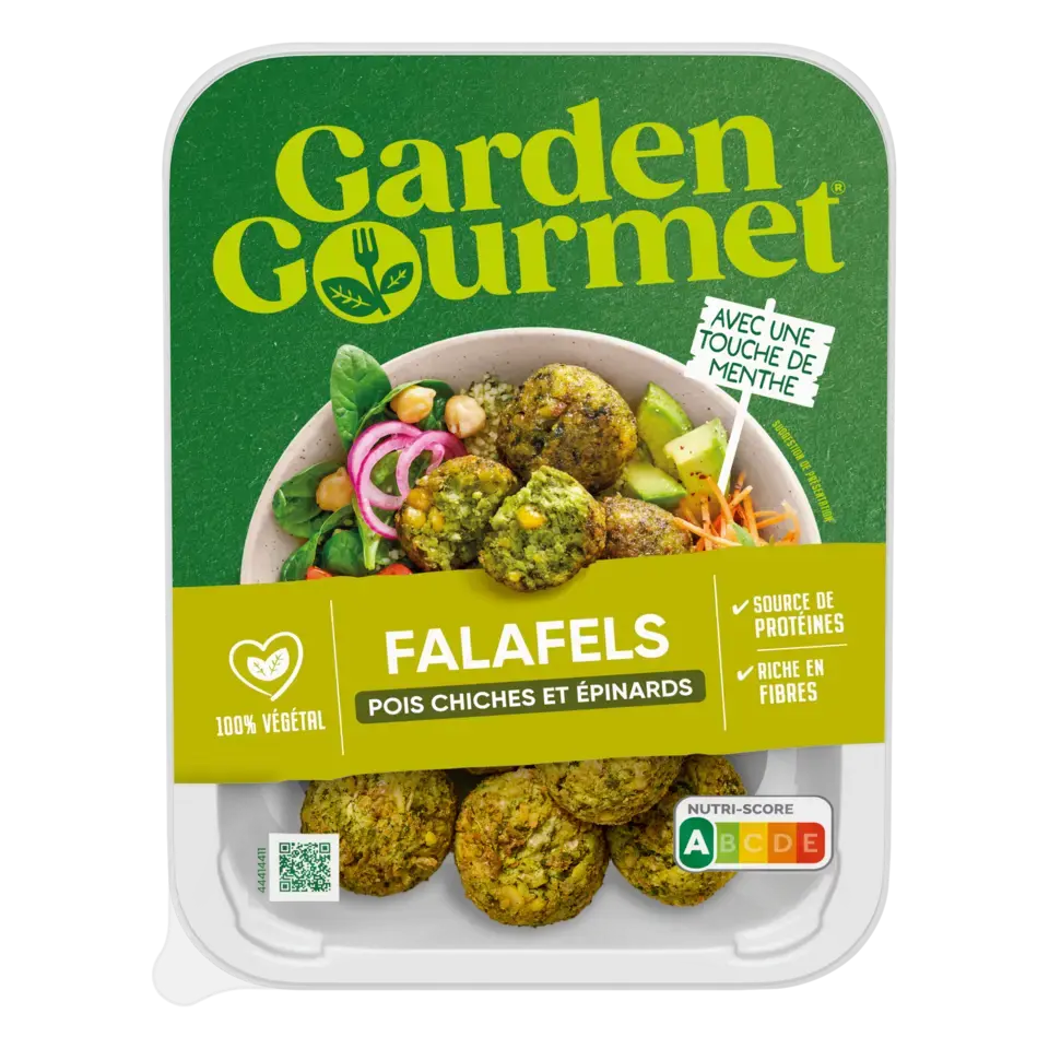 GARDEN GOURMET Spinach Falafel Peel Pack 48x190g FR