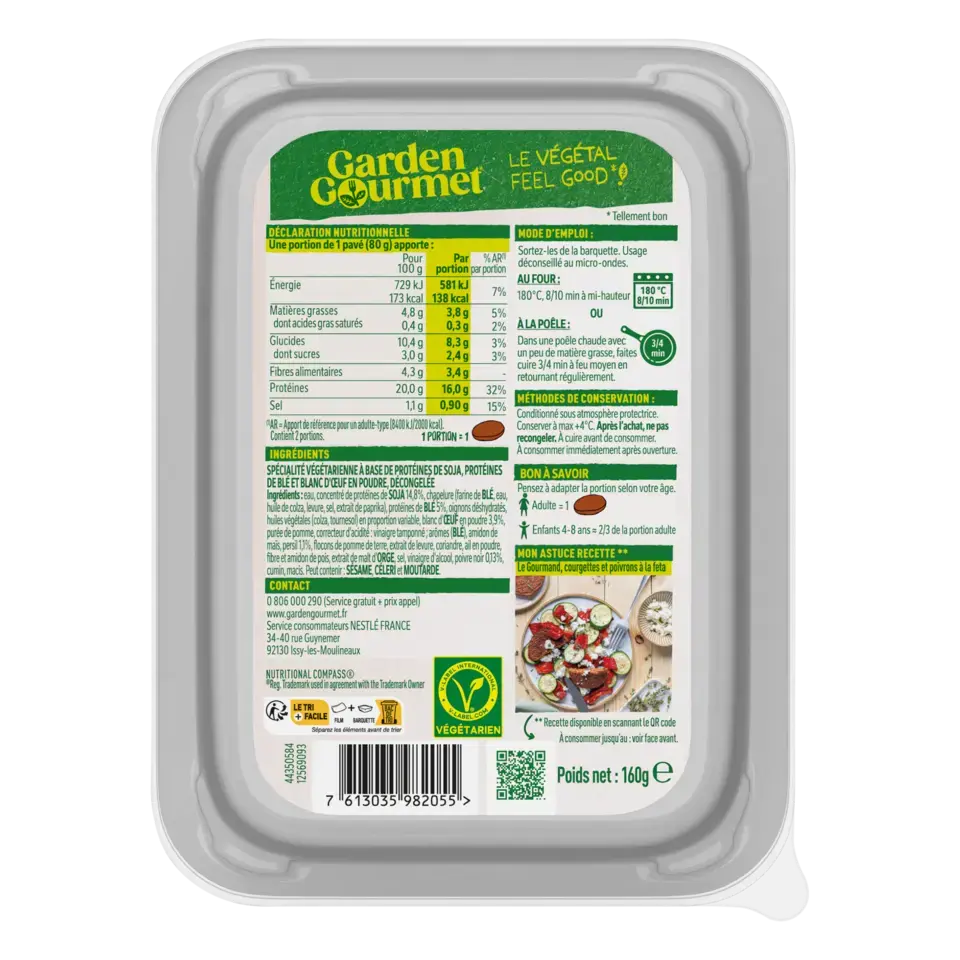 GARDEN GOURMET Vegan Burger XL Tray 48x160g FR