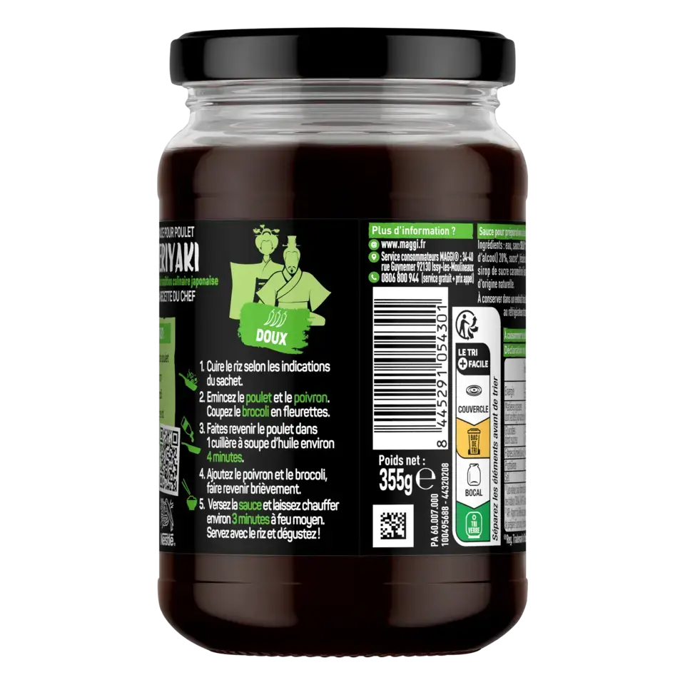 MAGGI MAGIC ASIA Teriyaki Sauce Ready To Heat Jar 355g FR