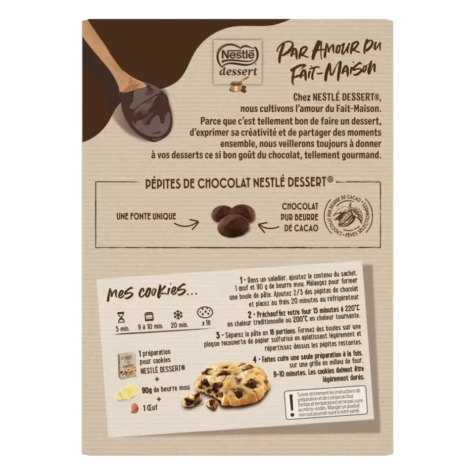 DESSERT Preparation Cookies Chocolate Box 351g FR