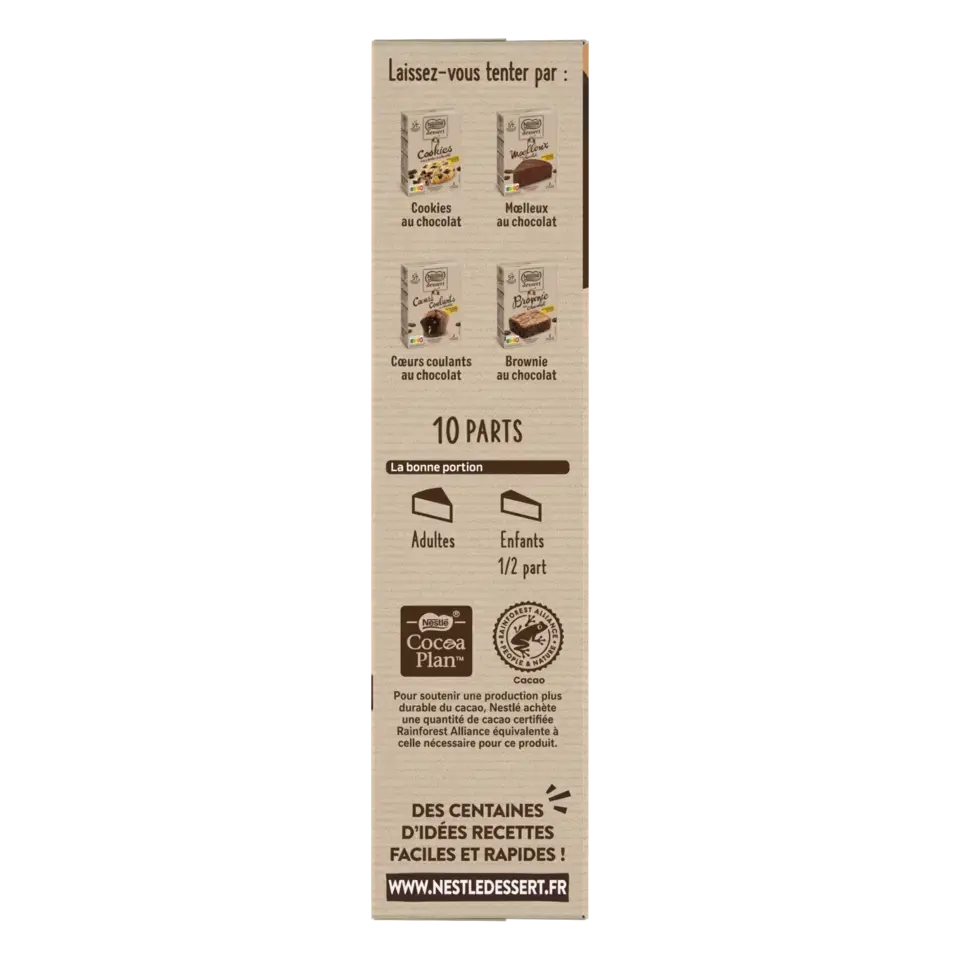 DESSERT Preparation Cake Fondant Chocolate Box 10x317g FR