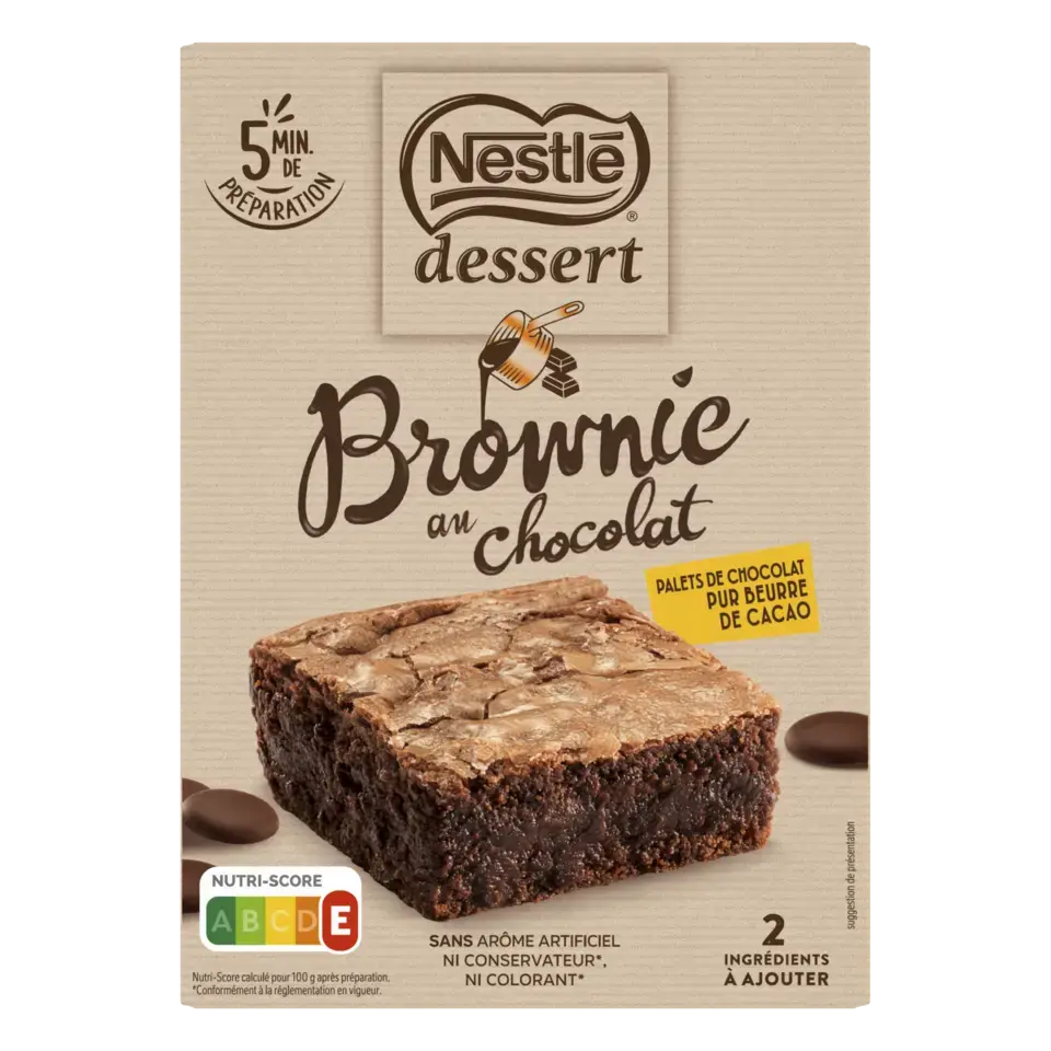 DESSERT Preparation Cake Brownie Chocolate Box 405g FR