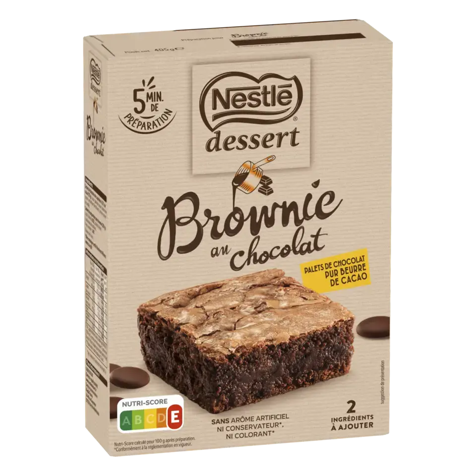 DESSERT Preparation Cake Brownie Chocolate Box 405g FR