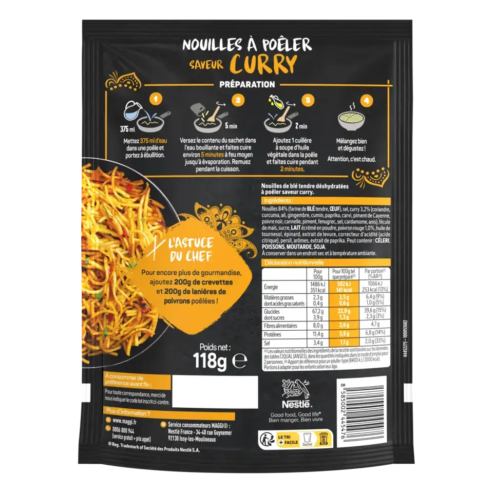 MAGGI Asian Noodles India Sachet 12x118g FR
