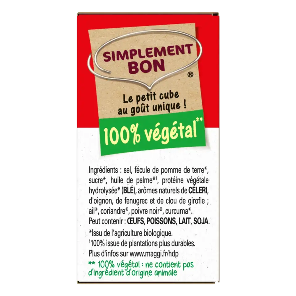 MAGGI Kub Or Organic Carton 15x128g FR