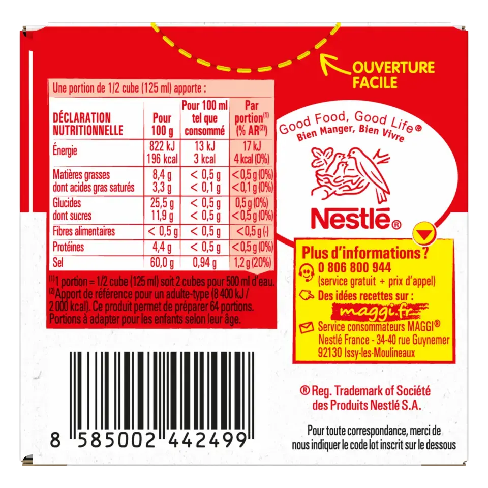 MAGGI Kub Or Organic Carton 15x128g FR