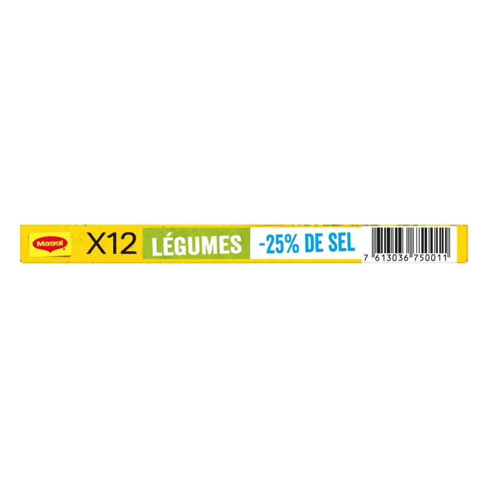 MAGGI Bouillon Vegetable Low Salt Carton 20x120g FR
