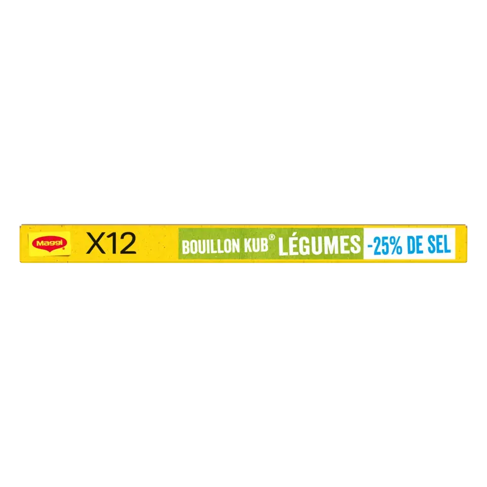 MAGGI Bouillon Vegetable Low Salt Carton 20x120g FR