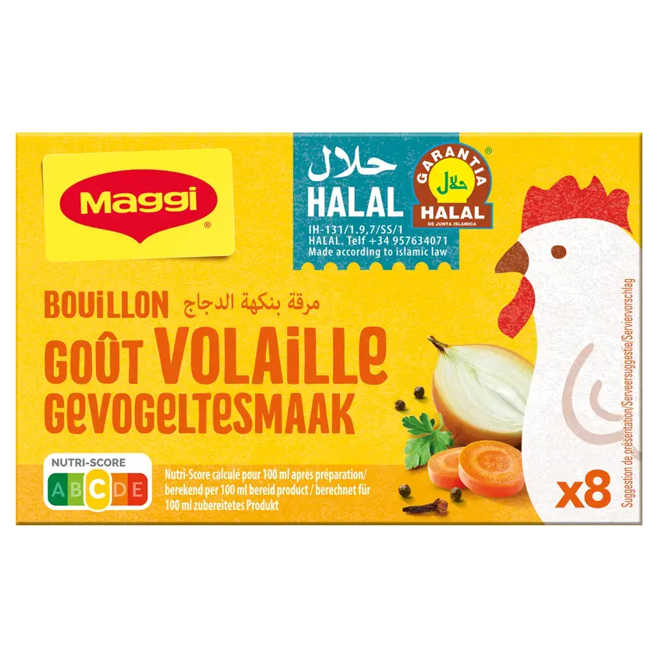 MAGGI Poultry Bouillon Halal Box 9g FR