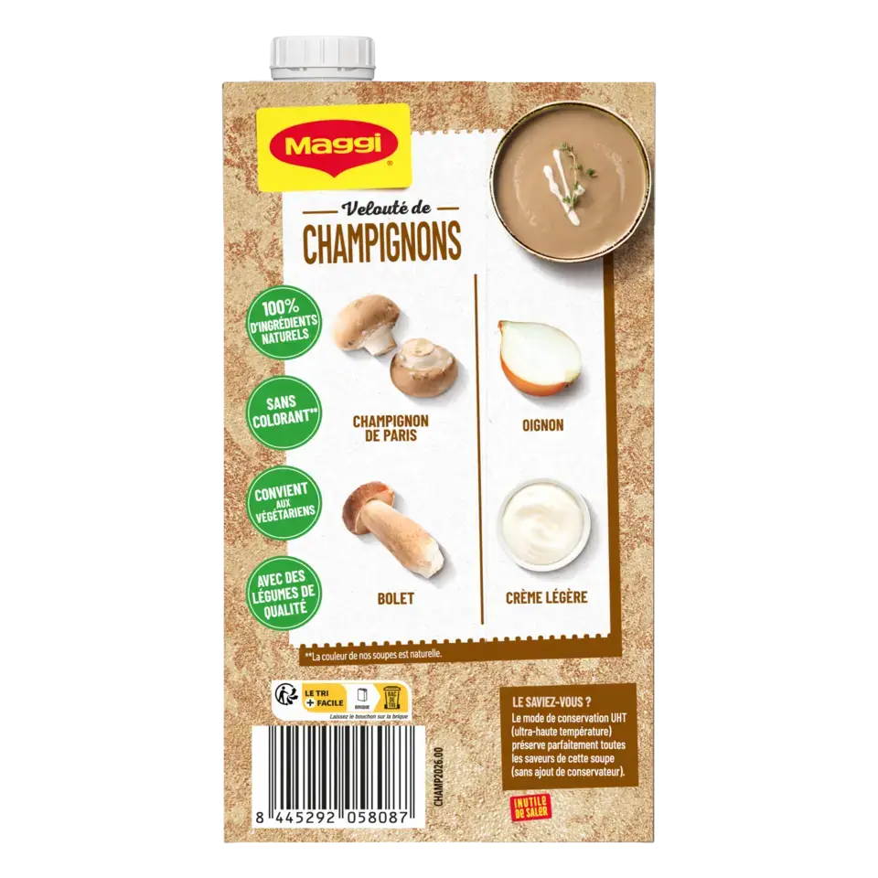 MAGGI Liquid Soup Mushroom Brick 6x1L FR