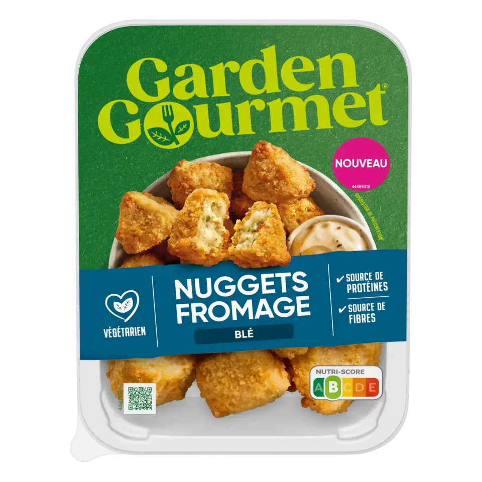 GARDEN GOURMET Cheesy Nuggets Peel Pack 48x180g FR