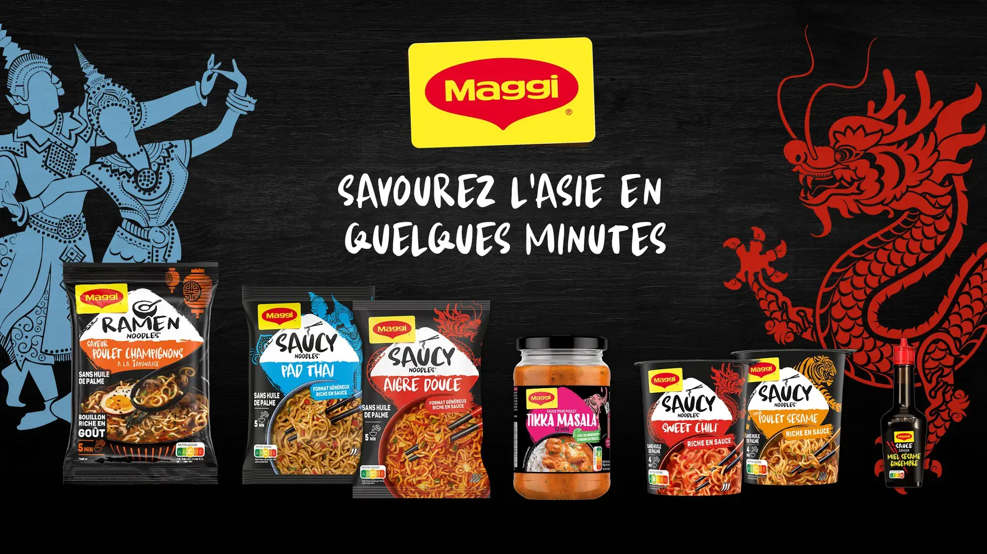 Savourez les nouilles NOUILLES SAUCY NOODLES®​ MAGGI®​
