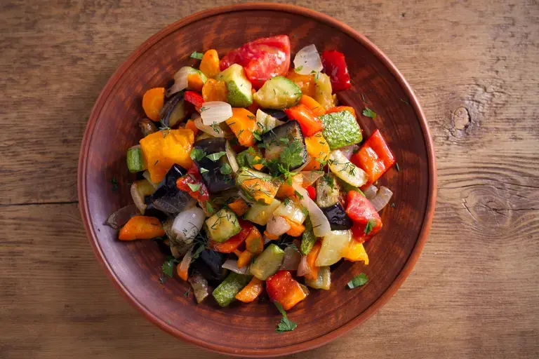 bowl with food