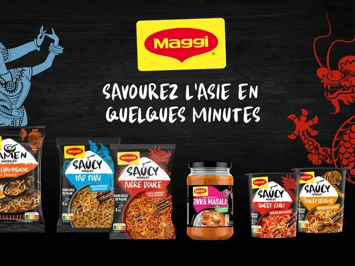 Savourez les nouilles NOUILLES SAUCY NOODLES®​ MAGGI®​