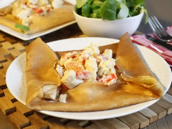 Crêpes au poulet