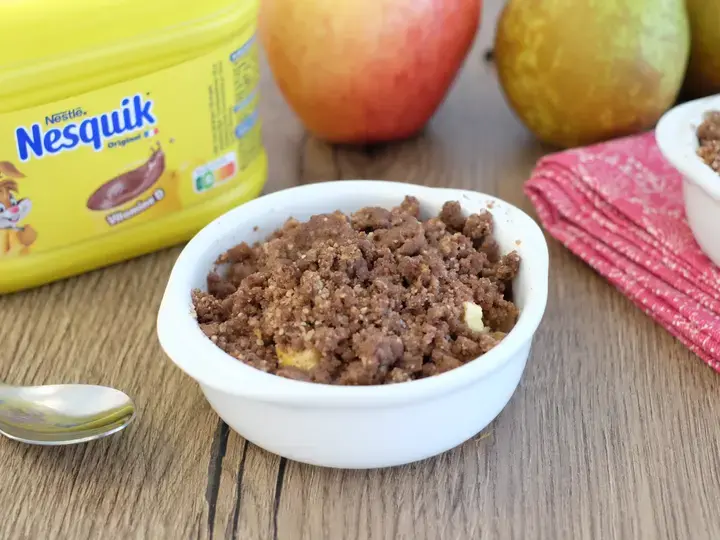 Crumble aux fruits Nesquik
