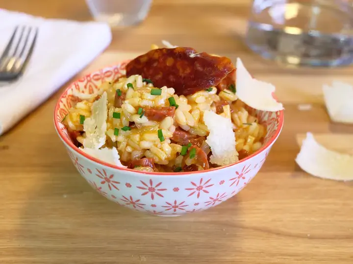 Risotto au chorizo