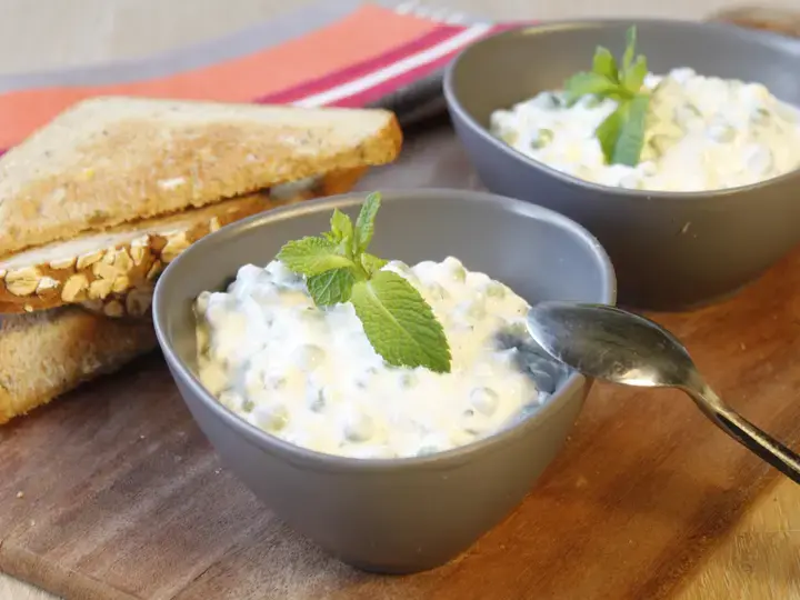 Dips de petits pois