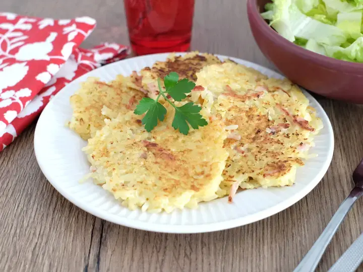Omelette riz jambon