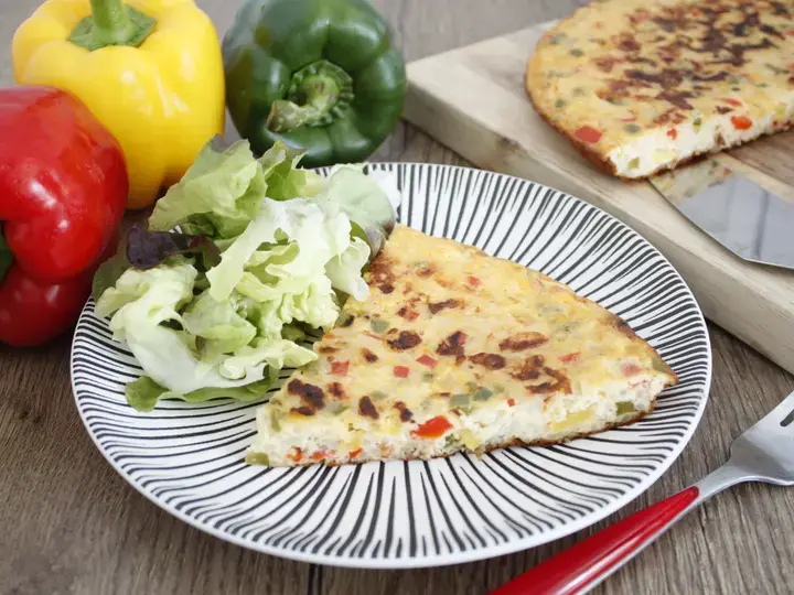 Omelette aux 3 poivrons anti-gaspi