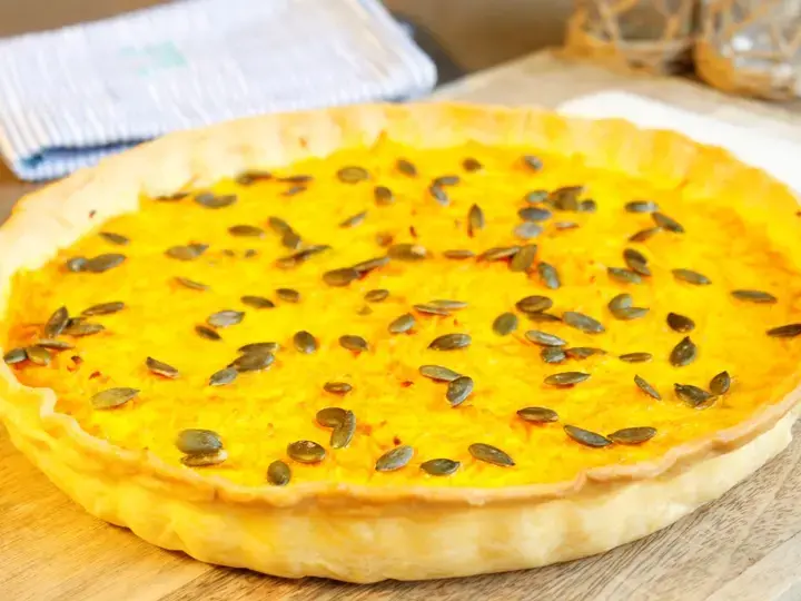 Quiche carotte curry