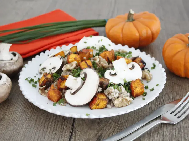 Salade de sarrasin et butternut roti