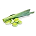 image of Leeks, (bulb and lower leaf-portion), raw